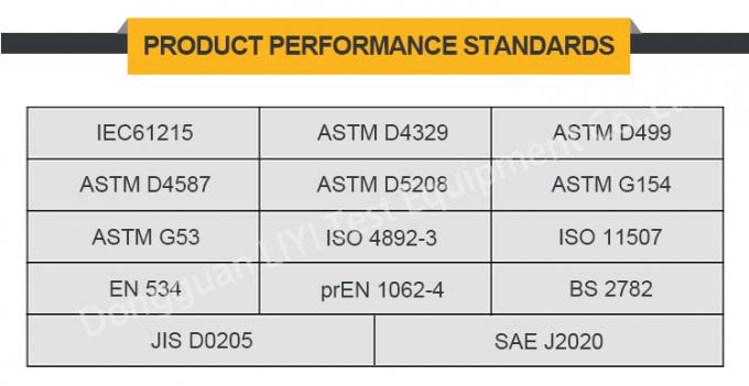 دستگاه تست پیری اشعه ماورا بنفش پلاستیکی رنگ آمیزی شده با لامپ 340 1