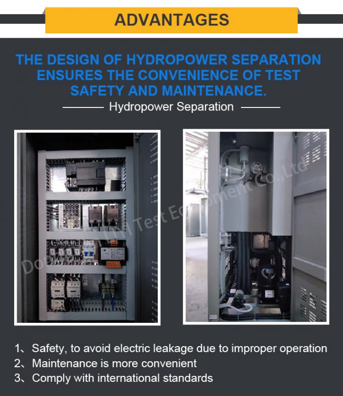 اتاقک محیطی شوک حرارتی اقلیمی با 3 اتاق آزمایش با کارایی بالا 3