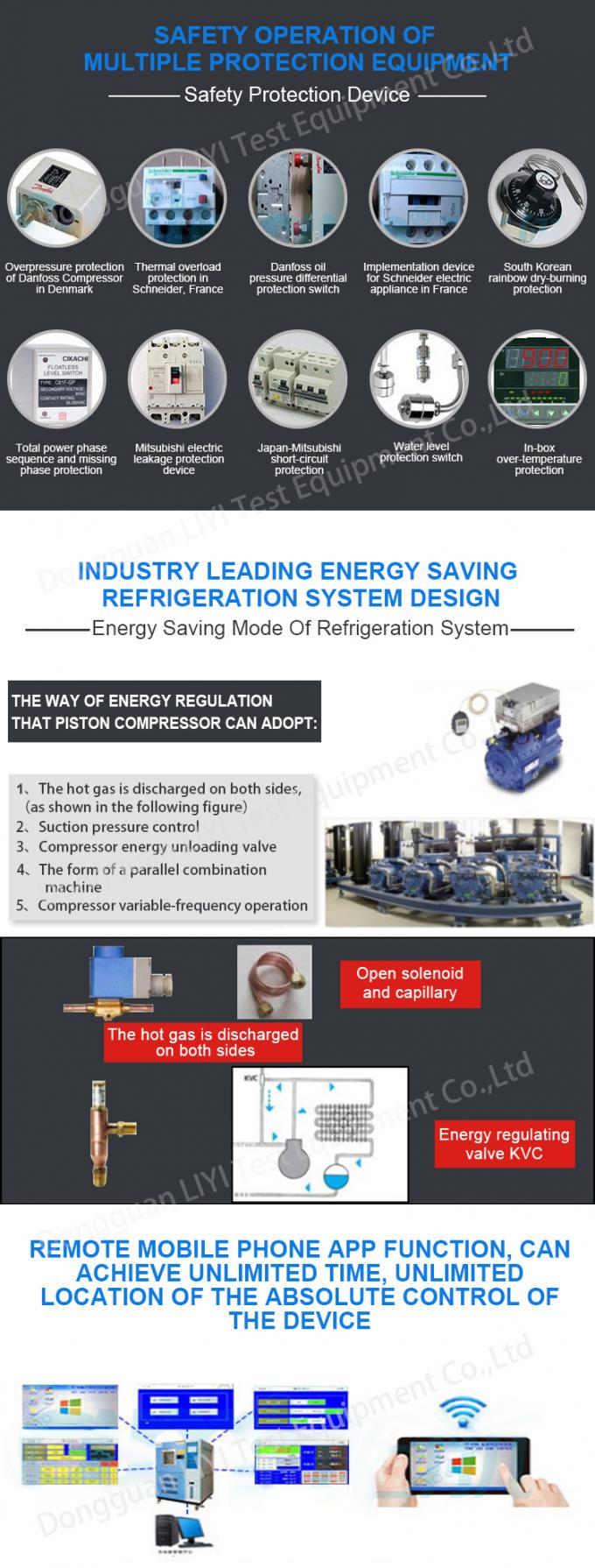 اتاقک محیطی شوک حرارتی اقلیمی با 3 اتاق آزمایش با کارایی بالا 4