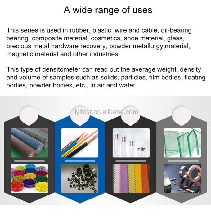 ASTM JIS GB/T استانداردهای ISO قابل حمل چگالی سنج دیجیتال 0