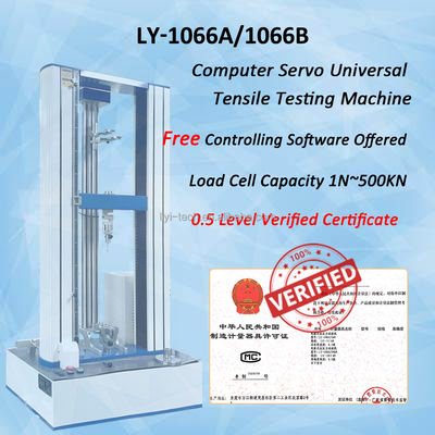 Single Column Universal Testing Machine with 850mm Stroke and IP56 Protection for Material Testing