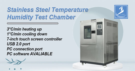 محفظه اقلیمی با دمای بالا و پایین و کنترل چرخه محیطی ثابت LIYI با دما و رطوبت کنترل شده