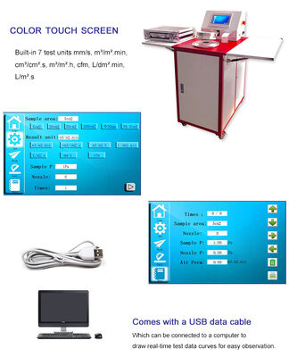 تستر نفوذپذیری هوای پارچه دیجیتال آزمایشگاه لیی