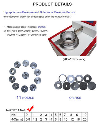 تستر نفوذپذیری هوای پارچه دیجیتال آزمایشگاه لیی